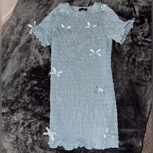 Babydoll dress with bows size 14 worn once